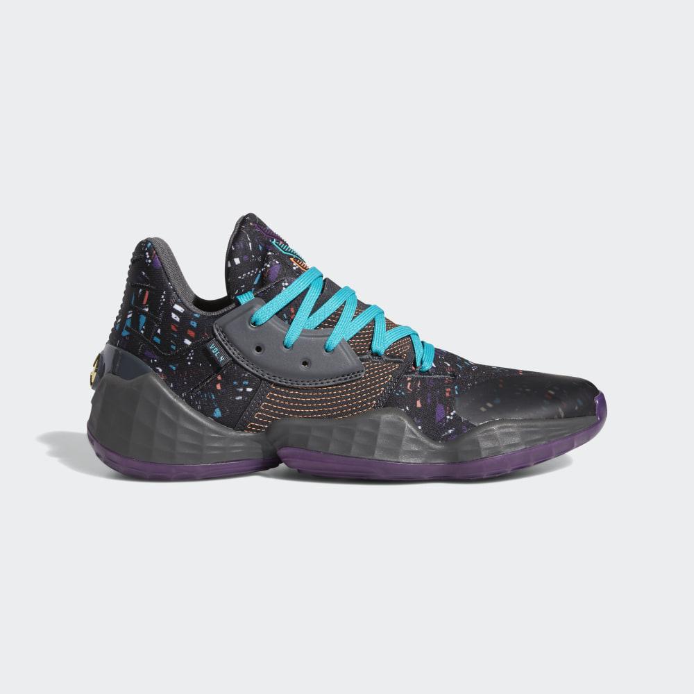 Adidasi Baschet Adidas Harden Vol. 4 Barbati Romania - Negrii/Gri EF9924